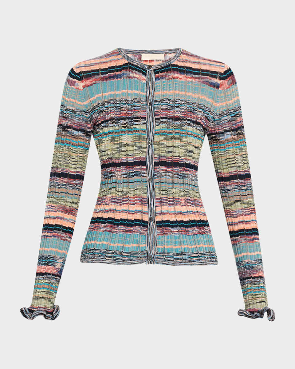 Lex Rib-Knit Cardigan